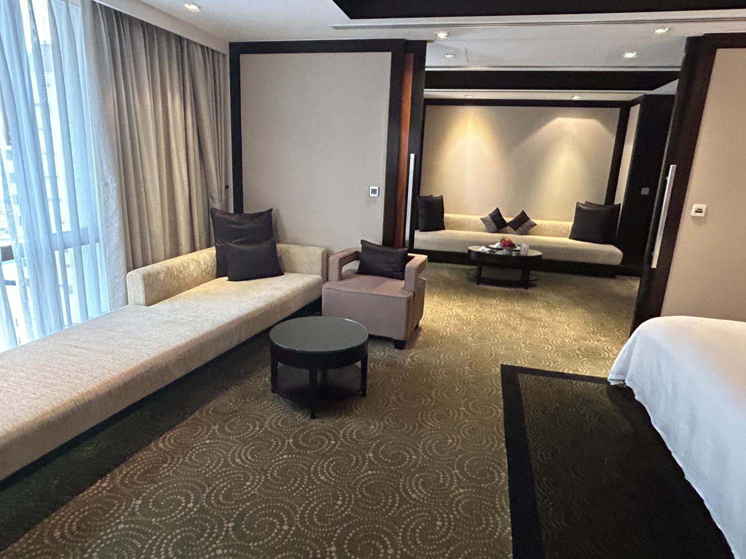 A photo of the room of Banyan Tree Hotel Bangkok with couch es
