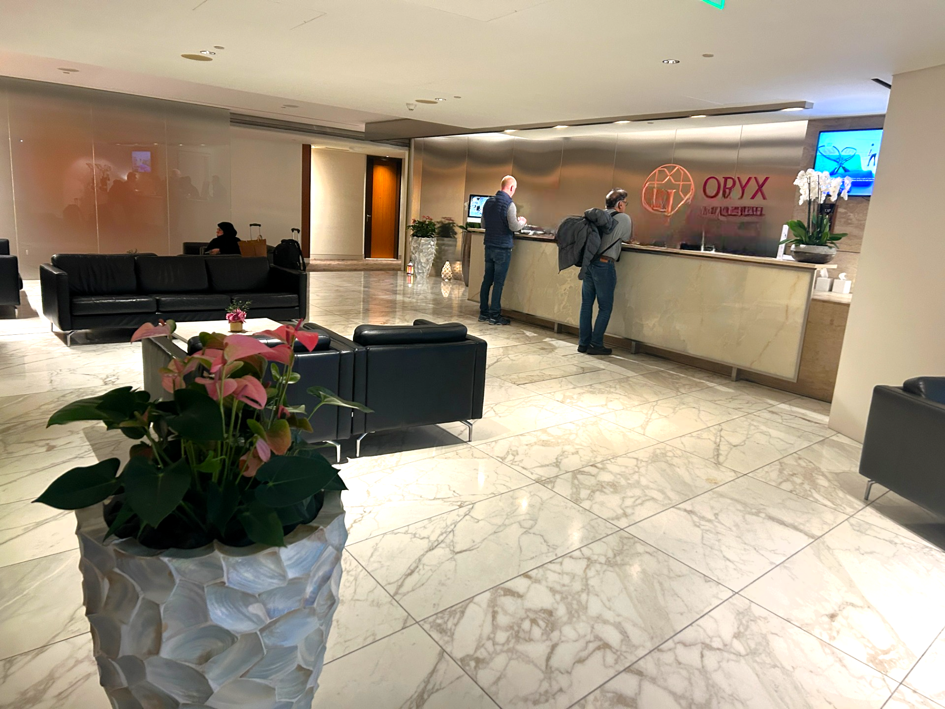 A view of Doha transit hotel Lobby Area